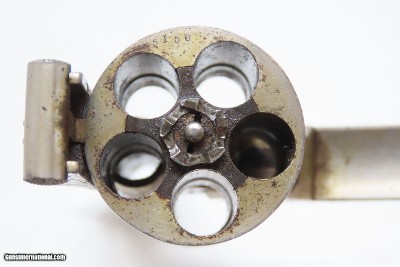 ENGRAVED NICKEL & IVORY SMITH & WESSON .38 Single Action RevolverAntique Low 4-Digit Serial Number S&W Made Circa 1877 - Image 11 of 18