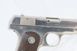 1939 COLT Model 1908 HAMMERLESS PISTOL .380 ACP 9x17mm Al Capone Nickel C&R WORLD WAR II Era Self Defense Pistol - 18 of 19