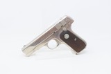 1939 COLT Model 1908 HAMMERLESS PISTOL .380 ACP 9x17mm Al Capone Nickel C&R WORLD WAR II Era Self Defense Pistol - 2 of 19