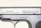 COLT Model 1903 POCKET HAMMERLESS .32 ACP Caliber Semi-Automatic C&R PISTOL Post-World War I Self Defense POCKET Pistol - 7 of 19