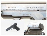 COLT Model 1903 POCKET HAMMERLESS .32 ACP Caliber Semi-Automatic C&R PISTOL Post-World War I Self Defense POCKET Pistol - 1 of 19