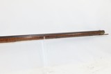 c1840s WABASH, INDIANA J.S. BURSON Long Rifle Full-Stock .36 MapleAntique Kentucky Style Rifle Made by a Quaker! - 5 of 21