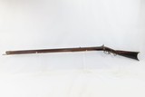 c1840s WABASH, INDIANA J.S. BURSON Long Rifle Full-Stock .36 MapleAntique Kentucky Style Rifle Made by a Quaker! - 15 of 21