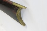 c1840s WABASH, INDIANA J.S. BURSON Long Rifle Full-Stock .36 MapleAntique Kentucky Style Rifle Made by a Quaker! - 20 of 21