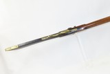 c1840s WABASH, INDIANA J.S. BURSON Long Rifle Full-Stock .36 MapleAntique Kentucky Style Rifle Made by a Quaker! - 8 of 21