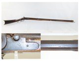 c1840s WABASH, INDIANA J.S. BURSON Long Rifle Full-Stock .36 MapleAntique Kentucky Style Rifle Made by a Quaker! - 1 of 21