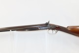 PRESTON, ENGLAND JAMES BURROW 12 Gauge SxS Percussion SHOTGUN BRITISH Antique DAMASCUS BARRELS, ENGRAVING, BLACK POWDER - 4 of 23