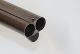 PRESTON, ENGLAND JAMES BURROW 12 Gauge SxS Percussion SHOTGUN BRITISH Antique DAMASCUS BARRELS, ENGRAVING, BLACK POWDER - 20 of 23