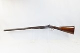 PRESTON, ENGLAND JAMES BURROW 12 Gauge SxS Percussion SHOTGUN BRITISH Antique DAMASCUS BARRELS, ENGRAVING, BLACK POWDER - 2 of 23