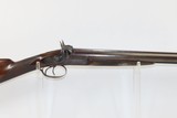 PRESTON, ENGLAND JAMES BURROW 12 Gauge SxS Percussion SHOTGUN BRITISH Antique DAMASCUS BARRELS, ENGRAVING, BLACK POWDER - 17 of 23
