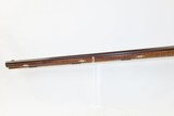 WHEELING, WEST VIRGINIA T. HUGHES FRONTIER LONG RIFLE Tiger Striped Maple .38 Caliber Full-Stock Pioneer Rifle - 18 of 20