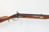 WHEELING, WEST VIRGINIA T. HUGHES FRONTIER LONG RIFLE Tiger Striped Maple .38 Caliber Full-Stock Pioneer Rifle - 4 of 20