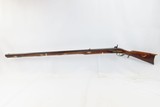 WHEELING, WEST VIRGINIA T. HUGHES FRONTIER LONG RIFLE Tiger Striped Maple .38 Caliber Full-Stock Pioneer Rifle - 15 of 20