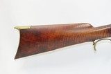 WHEELING, WEST VIRGINIA T. HUGHES FRONTIER LONG RIFLE Tiger Striped Maple .38 Caliber Full-Stock Pioneer Rifle - 3 of 20