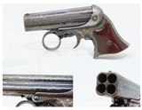 Post-Civil War REMINGTON-ELLIOT Antique RING TRIGGER .32 PEPPERBOX Pistol4-Shot Deringer Pistol with HARDWOOD GRIPS - 1 of 15