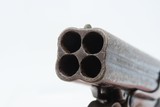 Post-Civil War REMINGTON-ELLIOT Antique RING TRIGGER .32 PEPPERBOX Pistol4-Shot Deringer Pistol with HARDWOOD GRIPS - 9 of 15
