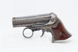 Post-Civil War REMINGTON-ELLIOT Antique RING TRIGGER .32 PEPPERBOX Pistol4-Shot Deringer Pistol with HARDWOOD GRIPS - 2 of 15