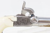 CASED BRACE of IVORY GRIPPED .44 Pistols Matched Pair Twins Belgium Antique FINE Mid-1800s Pistols with FOLDING TRIGGERS - 24 of 25