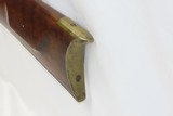 ENGRAVED Antique H. SHEETS .42 Percussion Conversion SPORTING Rifle
Early 1800s VIRGINIA w/M.M. MASLIN Lock & PEEP SIGHT - 19 of 19