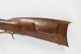 ENGRAVED Antique H. SHEETS .42 Percussion Conversion SPORTING Rifle
Early 1800s VIRGINIA w/M.M. MASLIN Lock & PEEP SIGHT - 15 of 19
