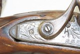 ENGRAVED Antique H. SHEETS .42 Percussion Conversion SPORTING Rifle
Early 1800s VIRGINIA w/M.M. MASLIN Lock & PEEP SIGHT - 7 of 19