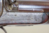 ENGRAVED Antique WILKINSON & SON 16 Gauge Double Barrel Percussion SHOTGUNBritish SIDE BY SIDE Shotgun with GRIP SAFETY - 14 of 20