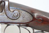 ENGRAVED Antique WILKINSON & SON 16 Gauge Double Barrel Percussion SHOTGUNBritish SIDE BY SIDE Shotgun with GRIP SAFETY - 7 of 20