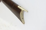 1850s ENGRAVED Antique .30 Perc. Small Caliber Long Rifle FRONTIER/HOMSTEAD HALF STOCK, BACK ACTION Rifle with GOLCHER LOCK - 19 of 19