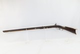 1850s ENGRAVED Antique .30 Perc. Small Caliber Long Rifle FRONTIER/HOMSTEAD HALF STOCK, BACK ACTION Rifle with GOLCHER LOCK - 14 of 19