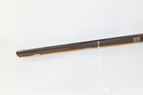 1850s ENGRAVED Antique .30 Perc. Small Caliber Long Rifle FRONTIER/HOMSTEAD HALF STOCK, BACK ACTION Rifle with GOLCHER LOCK - 17 of 19