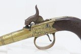 ENGRAVED British Antique BOXLOCK FLINTLOCK POCKET/MUFF Pistol by TWIGG .42
NICE Screw Barrel FLINTLOCK from the Early-1800s - 4 of 18