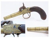ENGRAVED British Antique BOXLOCK FLINTLOCK POCKET/MUFF Pistol by TWIGG .42
NICE Screw Barrel FLINTLOCK from the Early-1800s