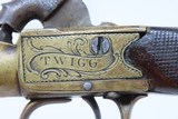ENGRAVED British Antique BOXLOCK FLINTLOCK POCKET/MUFF Pistol by TWIGG .42
NICE Screw Barrel FLINTLOCK from the Early-1800s - 6 of 18