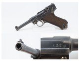 1917 ERFURT Arsenal P08 GERMAN LUGER Pistol 9x19 Parabellum WORLD WAR I C&R IMPERIAL GERMAN MILITARY SIDEARM - 1 of 22