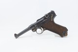 1917 ERFURT Arsenal P08 GERMAN LUGER Pistol 9x19 Parabellum WORLD WAR I C&R IMPERIAL GERMAN MILITARY SIDEARM - 2 of 22