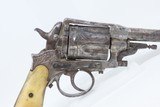 BELGIAN GASSER VERO MONTENEGRO 11.3 Revolver ENGRAVED Bone Grip Leopold C&R Montenegrin King’s Favored & Decreed Sidearm - 19 of 20