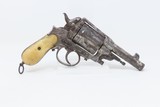 BELGIAN GASSER VERO MONTENEGRO 11.3 Revolver ENGRAVED Bone Grip Leopold C&R Montenegrin King’s Favored & Decreed Sidearm - 17 of 20