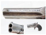 c1900 mfr REMINGTON DOUBLE DERINGER PISTOL .41 Rimfire Tip-Up Elliot 95 C&R HIDEOUT, SELF DEFENSE Pistol - 1 of 16