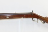 EVANSVILLE, INDIANA LONG RIFLE by THEODORE Theo. WILLERDING .40 Cal Antique Made Rifle w “G. GOULCHER” Lock - 17 of 20