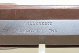 EVANSVILLE, INDIANA LONG RIFLE by THEODORE Theo. WILLERDING .40 Cal Antique Made Rifle w “G. GOULCHER” Lock - 11 of 20