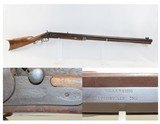 EVANSVILLE, INDIANA LONG RIFLE by THEODORE Theo. WILLERDING .40 Cal Antique Made Rifle w “G. GOULCHER” Lock