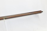 EVANSVILLE, INDIANA LONG RIFLE by THEODORE Theo. WILLERDING .40 Cal Antique Made Rifle w “G. GOULCHER” Lock - 10 of 20