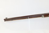 EVANSVILLE, INDIANA LONG RIFLE by THEODORE Theo. WILLERDING .40 Cal Antique Made Rifle w “G. GOULCHER” Lock - 18 of 20