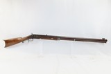 EVANSVILLE, INDIANA LONG RIFLE by THEODORE Theo. WILLERDING .40 Cal Antique Made Rifle w “G. GOULCHER” Lock - 2 of 20