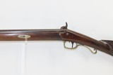 TRENTON, NJ c1850s H. PARKER & CO. .36 FRONTIER Pioneer Long Rifle
Antique Engraved German Silver Patchbox & Single Set Trigger! - 17 of 20
