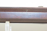 TRENTON, NJ c1850s H. PARKER & CO. .36 FRONTIER Pioneer Long Rifle
Antique Engraved German Silver Patchbox & Single Set Trigger! - 11 of 20