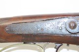 TRENTON, NJ c1850s H. PARKER & CO. .36 FRONTIER Pioneer Long Rifle
Antique Engraved German Silver Patchbox & Single Set Trigger! - 6 of 20