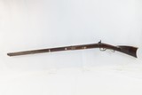 TRENTON, NJ c1850s H. PARKER & CO. .36 FRONTIER Pioneer Long Rifle
Antique Engraved German Silver Patchbox & Single Set Trigger! - 15 of 20