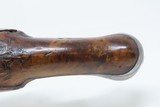 Antique European FLINTLOCK Pistol DOUBLE BARREL Side by Side SxS .54 Caliber Likely French Twin Barreled Sidearm - 5 of 15