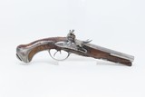 Antique European FLINTLOCK Pistol DOUBLE BARREL Side by Side SxS .54 Caliber Likely French Twin Barreled Sidearm - 12 of 15